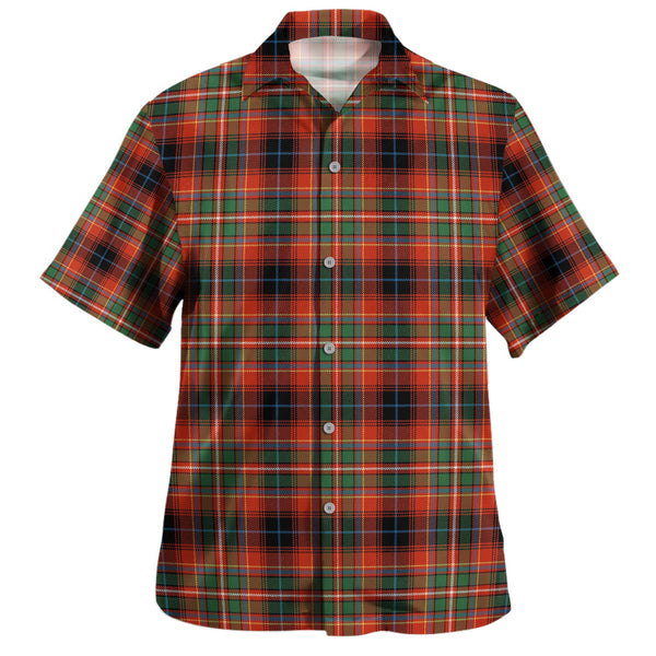 Innes Red Ancient Clan Badge Tartan Hawaiian Shirt