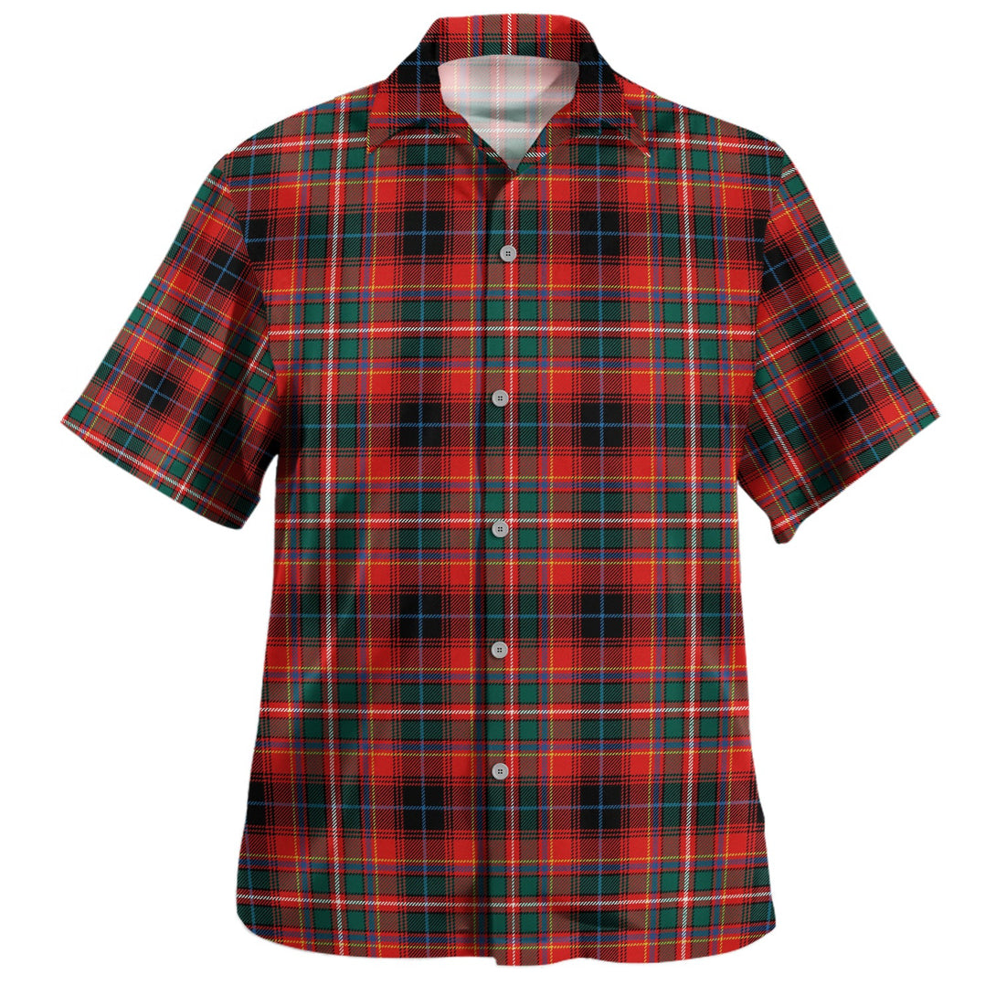 Innes Red Modern Clan Badge Tartan Hawaiian Shirt