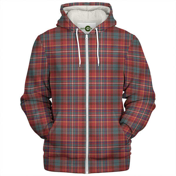 Innes Weathered Tartan Sherpa Hoodie