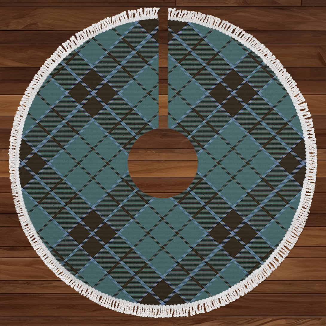 Innes (Georgina) Weathered Clan Badge Tartan Christmas Tree Skirt