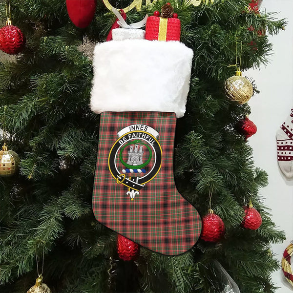 Innes of Cowie Ancient Clan Badge Tartan Christmas Stocking