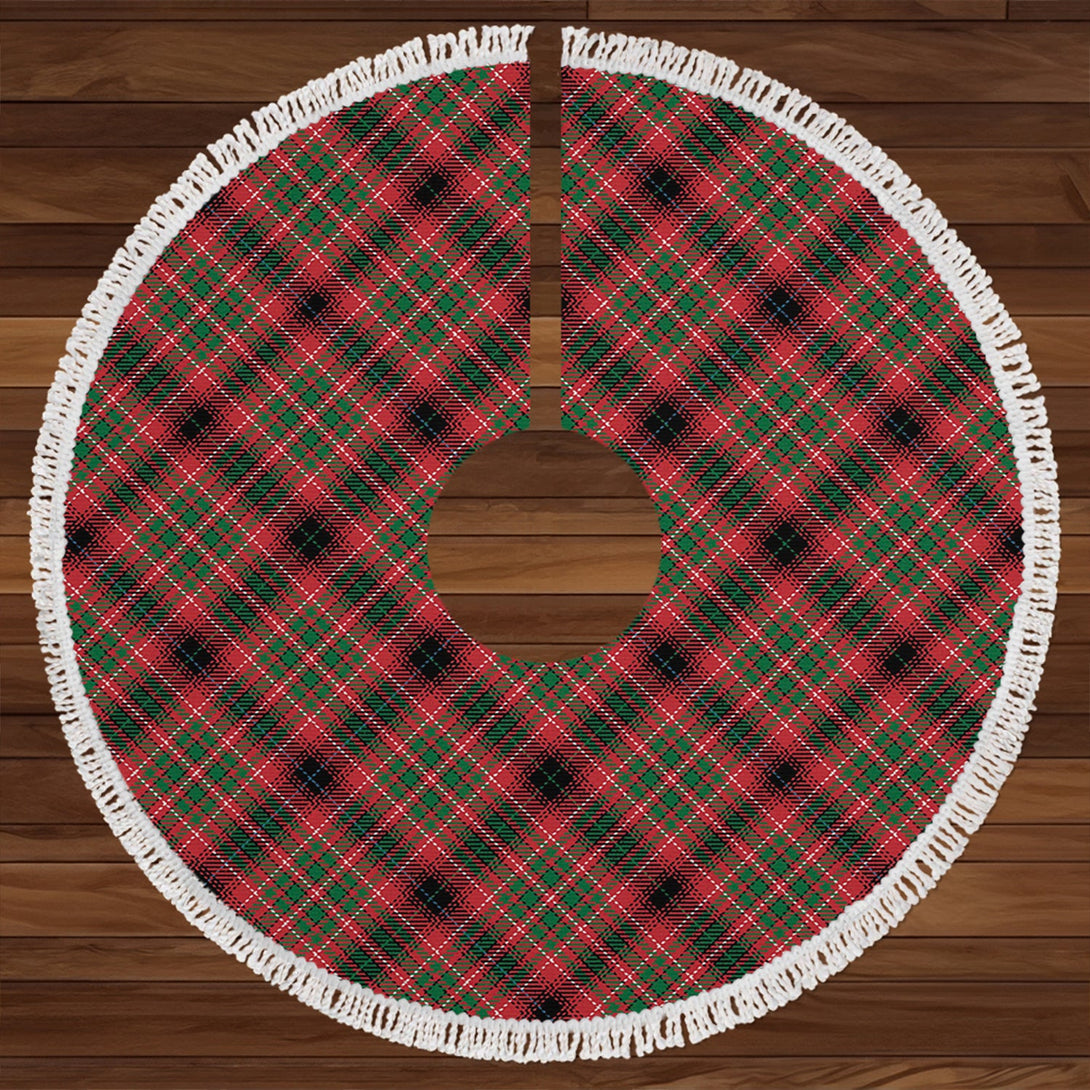 Innes of Cowie Ancient Clan Badge Tartan Christmas Tree Skirt