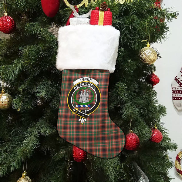 Innes of Cowie Modern Clan Badge Tartan Christmas Stocking