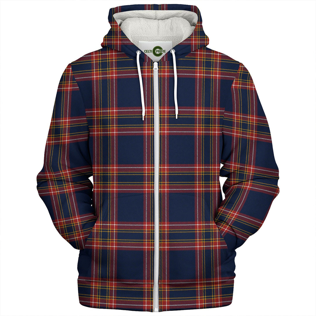 Inverness Hunting (Inverness Duke of York 2) Modern Tartan Sherpa Hoodie