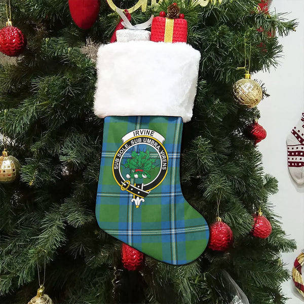 Irvine Ancient Clan Badge Tartan Christmas Stocking