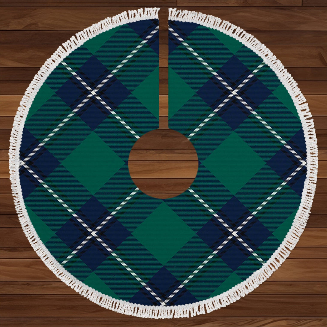 Irvine Modern Clan Badge Tartan Christmas Tree Skirt