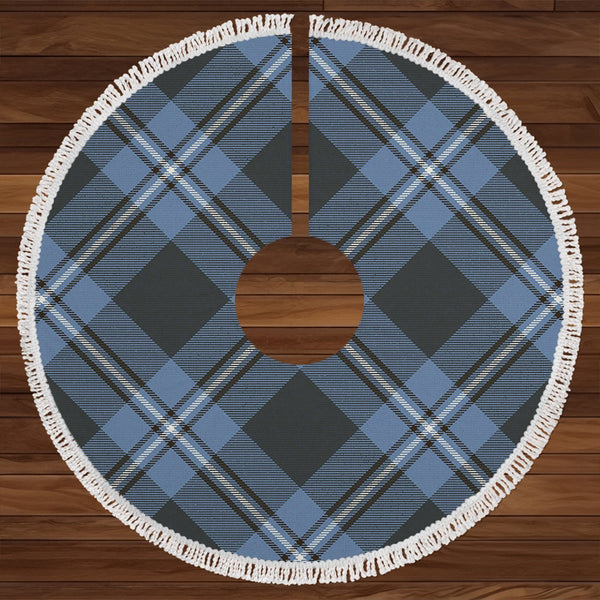 Irvine Weathered Clan Badge Tartan Christmas Tree Skirt