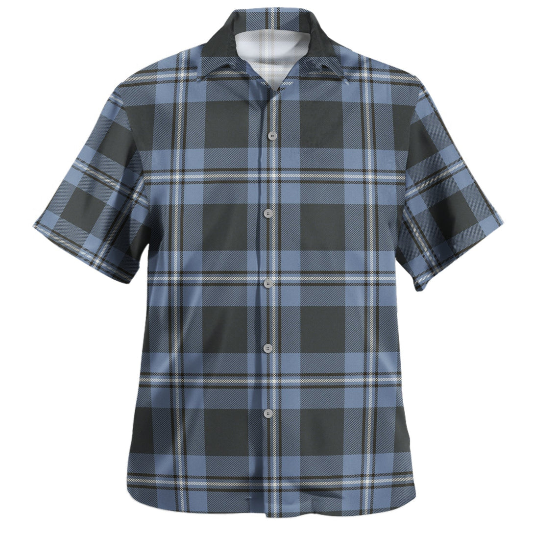 Irvine Weathered Clan Badge Tartan Hawaiian Shirt