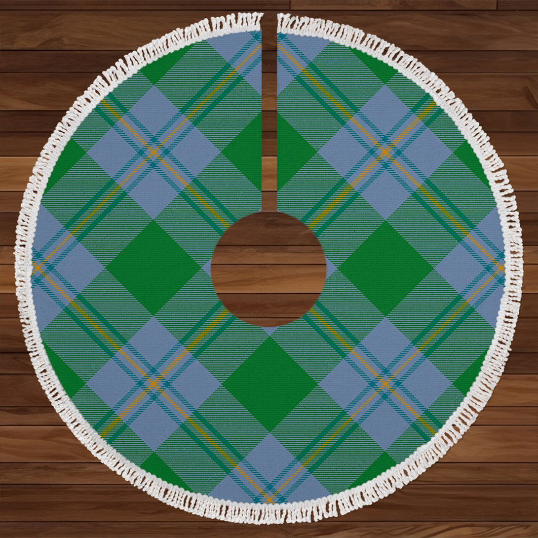 Irvine of Bonshaw Ancient Clan Badge Tartan Christmas Tree Skirt