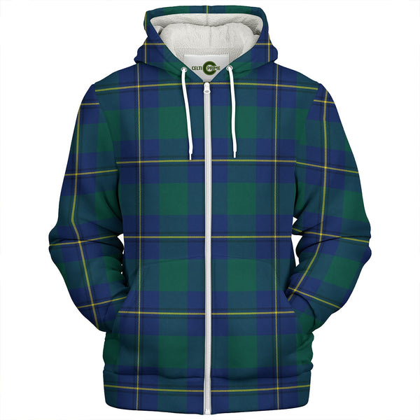 Irvine of Bonshaw Modern Clan Badge Tartan Sherpa Hoodie