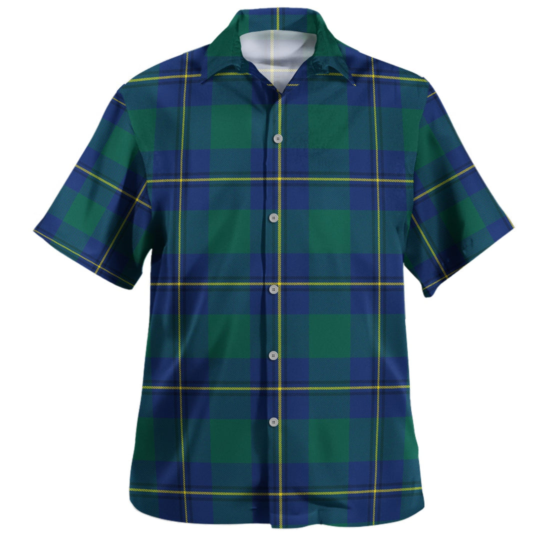 Irvine of Bonshaw Modern Clan Badge Tartan Hawaiian Shirt