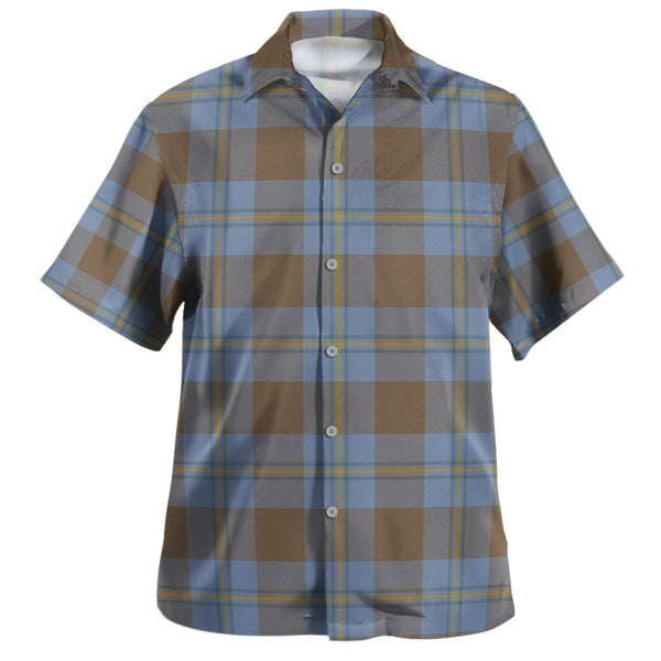 Irvine of Bonshaw Weathered Clan Badge Tartan Hawaiian Shirt