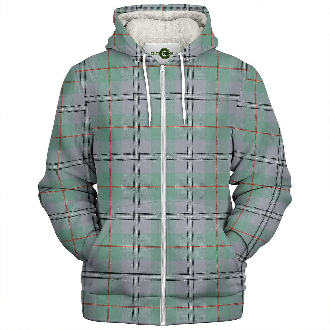 Irvine of Glentulchan Ancient Clan Badge Tartan Sherpa Hoodie