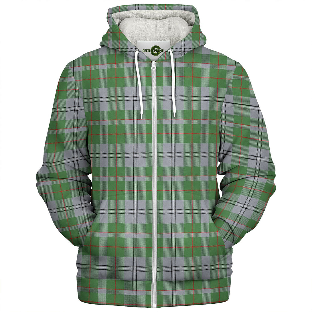 Irvine of Glentulchan Modern Clan Badge Tartan Sherpa Hoodie