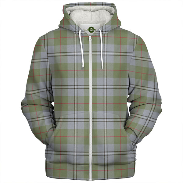 Irvine of Glentulchan Weathered Clan Badge Tartan Sherpa Hoodie