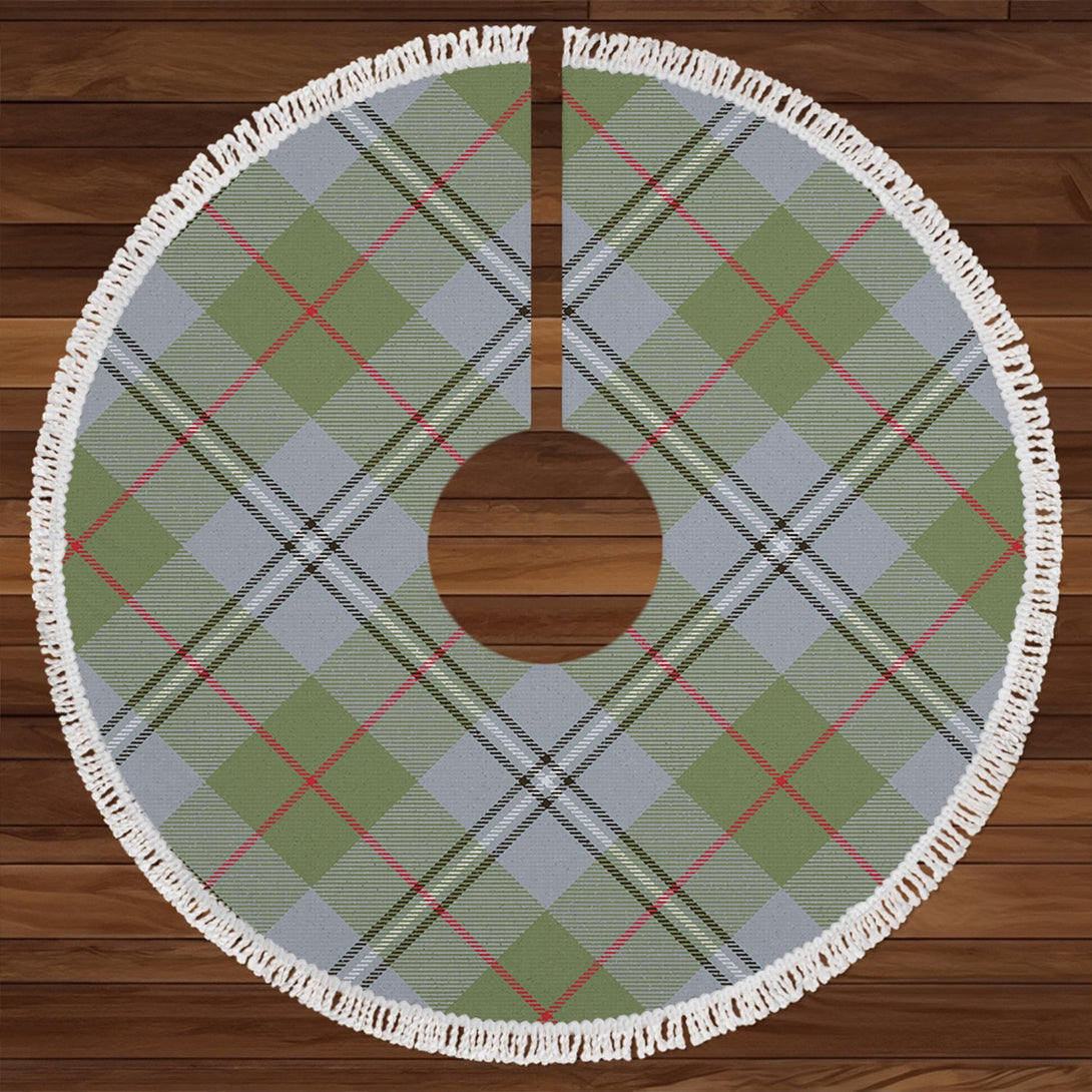 Irvine of Glentulchan Weathered Clan Badge Tartan Christmas Tree Skirt