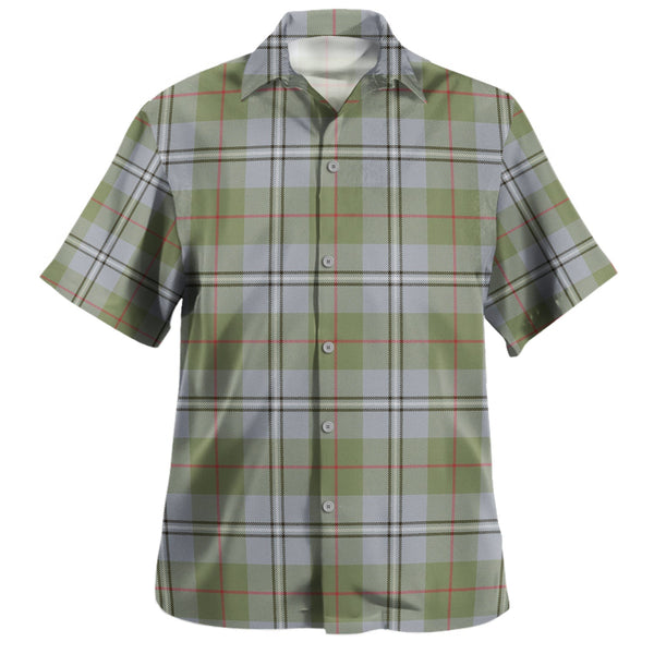 Irvine of Glentulchan Weathered Clan Badge Tartan Hawaiian Shirt