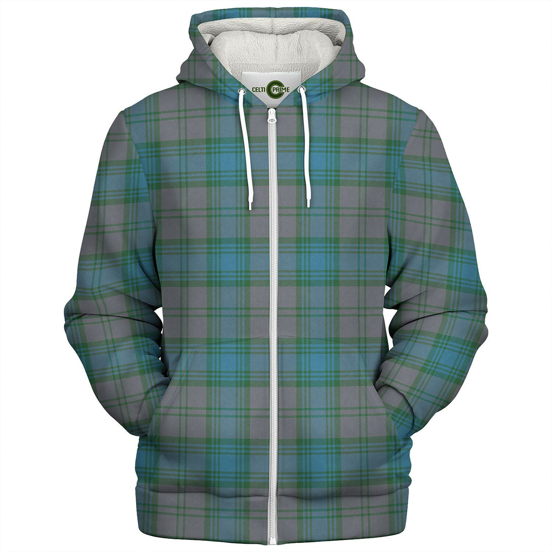 Isle of Man Manx Centenary Ancient Tartan Sherpa Hoodie