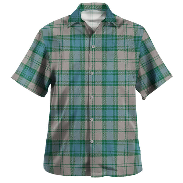 Isle of Man Manx Centenary Modern Tartan Hawaiian Shirt