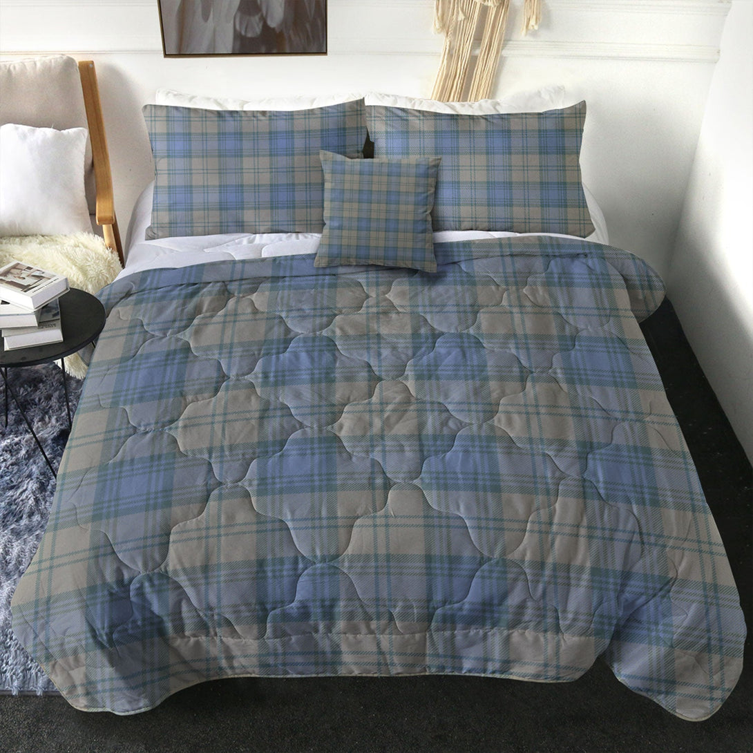 Isle of Man Manx Centenary Weathered Tartan Comforter