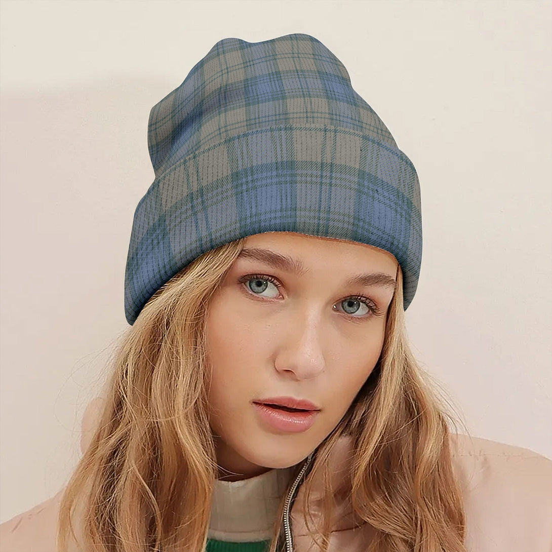 Isle of Man Manx Centenary Weathered Tartan Knitted Beanie