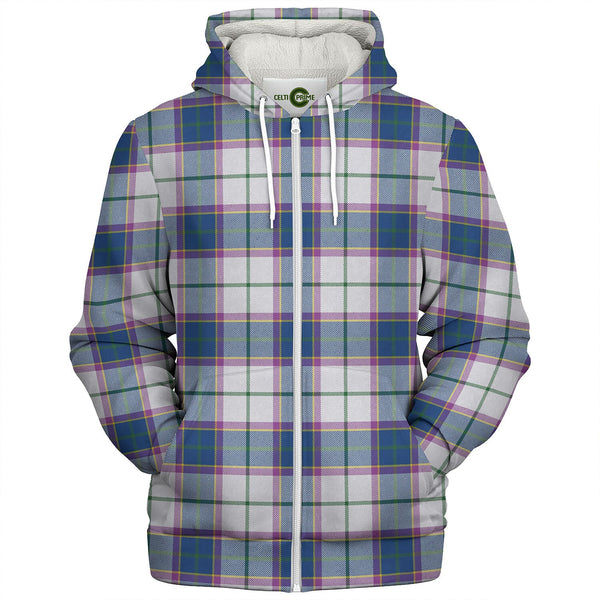 Isle of Man Manx Dress Modern Tartan Sherpa Hoodie