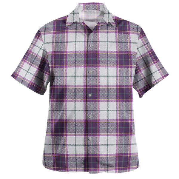 Isle of Man Manx Dress Weathered Tartan Hawaiian Shirt