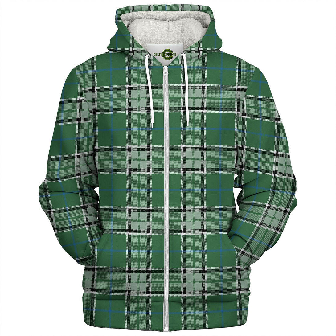 Isle of Man Manx Ellan Vannin Ancient Tartan Sherpa Hoodie