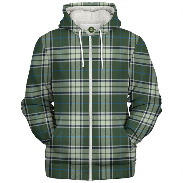 Isle of Man Manx Ellan Vannin Modern Tartan Sherpa Hoodie