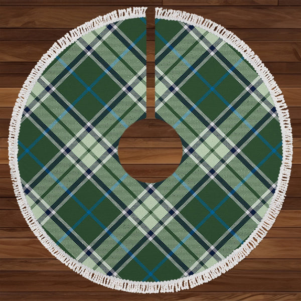 Isle of Man Manx Ellan Vannin Modern Tartan Christmas Tree Skirt