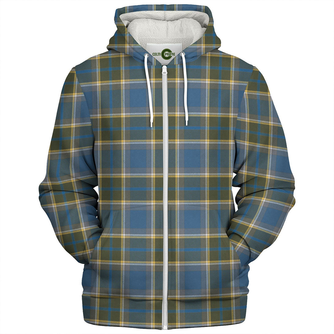 Isle of Man Manx Hunting Ancient Tartan Sherpa Hoodie