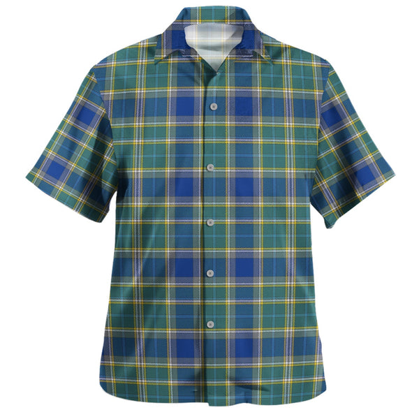 Isle of Man Manx Hunting Modern Tartan Hawaiian Shirt