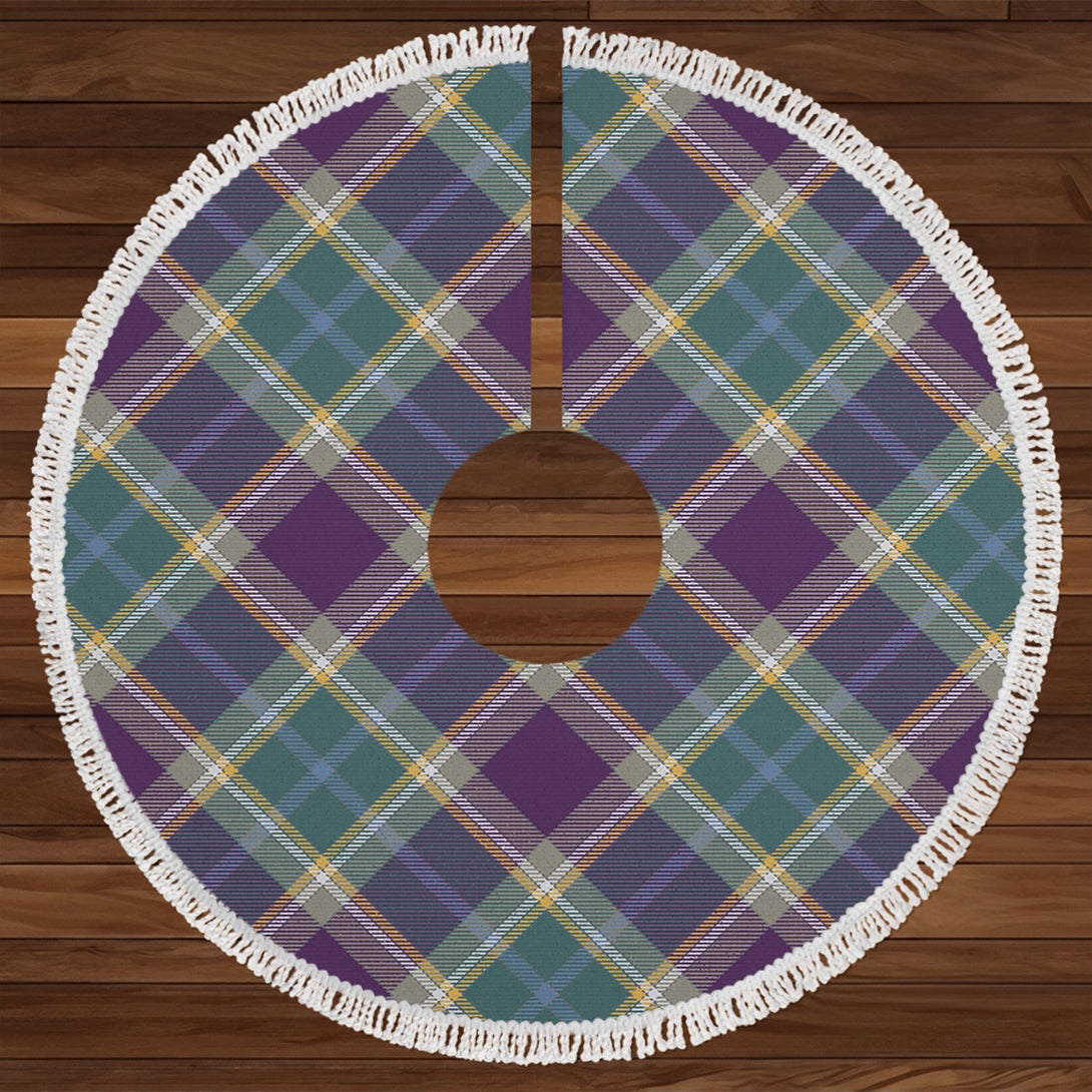 Isle of Man Manx Hunting Weathered Tartan Christmas Tree Skirt