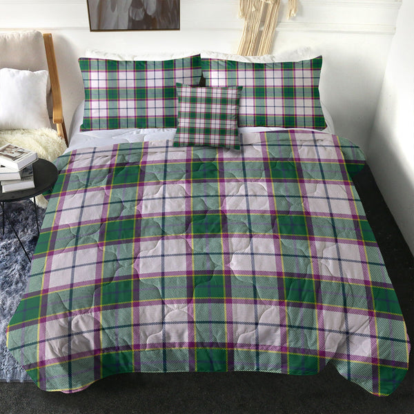 Isle of Man Manx Laxey Dress Green Modern Tartan Comforter