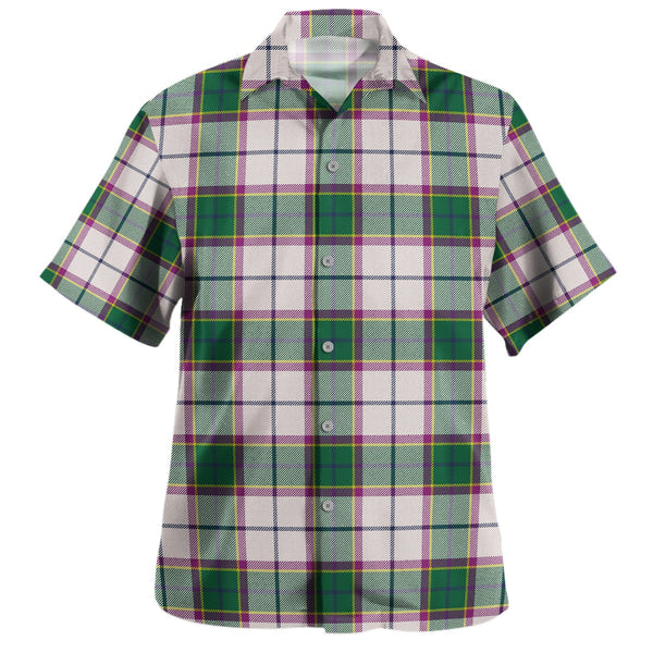 Isle of Man Manx Laxey Dress Green Modern Tartan Hawaiian Shirt