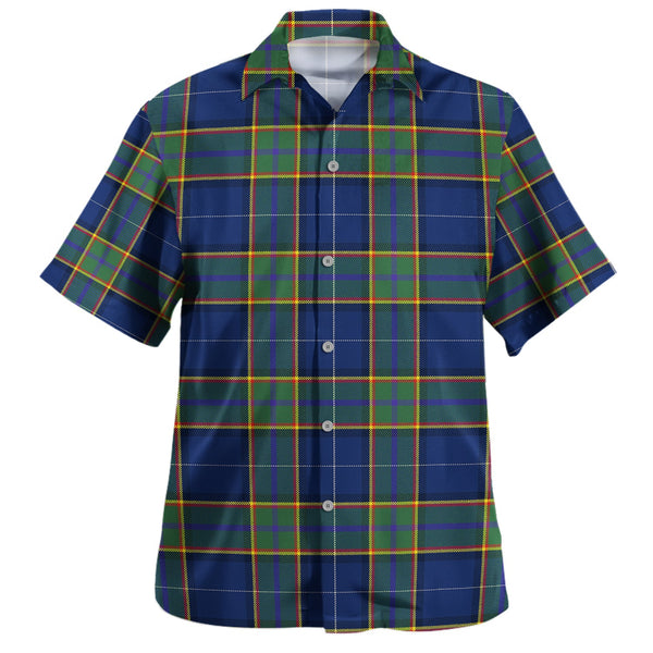 Isle of Man Manx National Tartan Modern Tartan Hawaiian Shirt