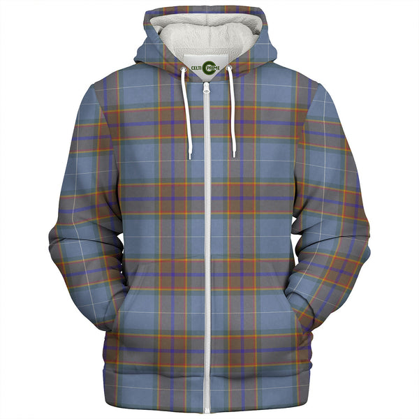 Isle of Man Manx National Tartan Weathered Tartan Sherpa Hoodie