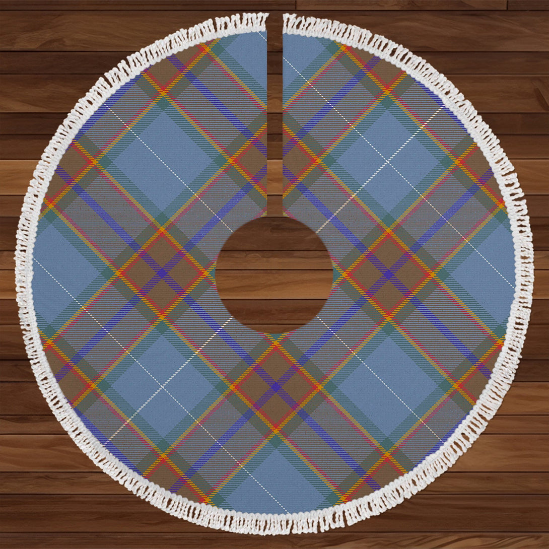 Isle of Man Manx National Tartan Weathered Tartan Christmas Tree Skirt