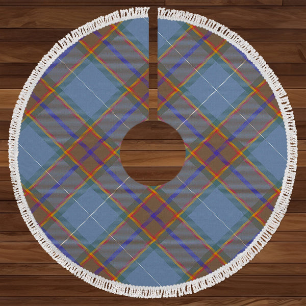 Isle of Man Manx National Tartan Weathered Tartan Christmas Tree Skirt