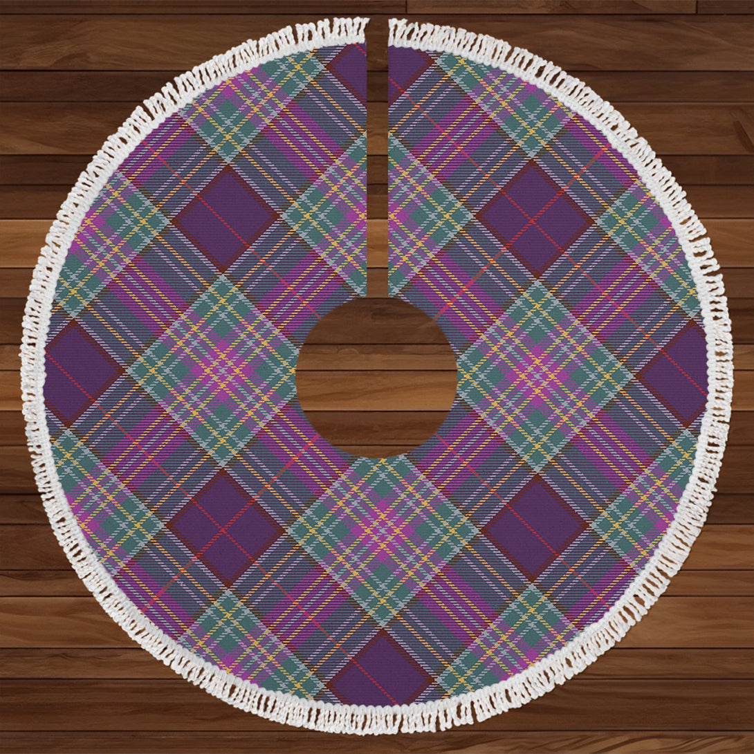 Isle of Man Manx Weathered Tartan Christmas Tree Skirt