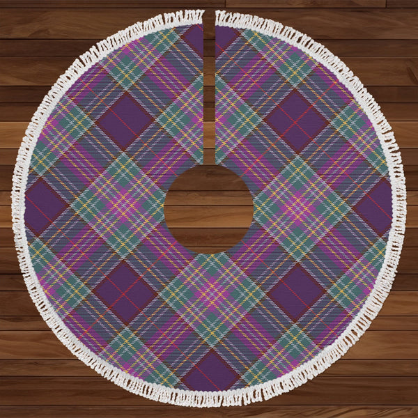 Isle of Man Manx Weathered Tartan Christmas Tree Skirt