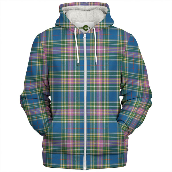 Isle of Man Manx 2 Ancient Tartan Sherpa Hoodie