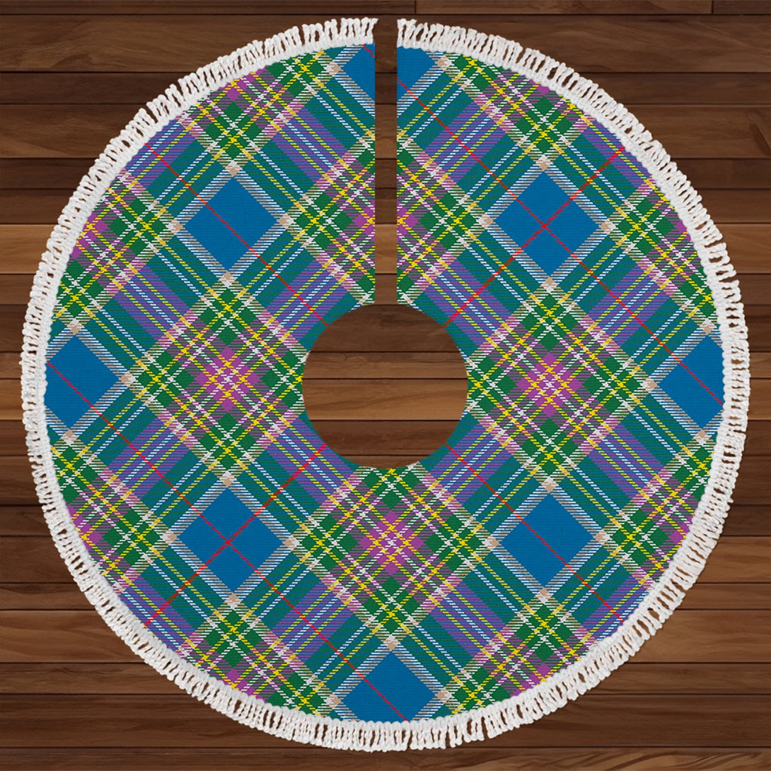 Isle of Man Manx 2 Modern Tartan Christmas Tree Skirt