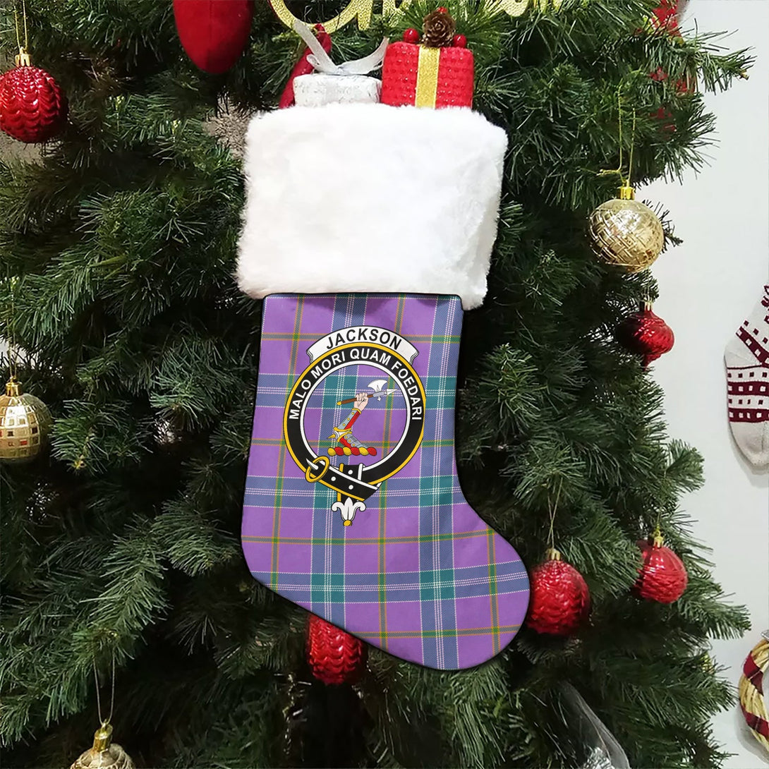 Jackson Ancient Clan Badge Tartan Christmas Stocking