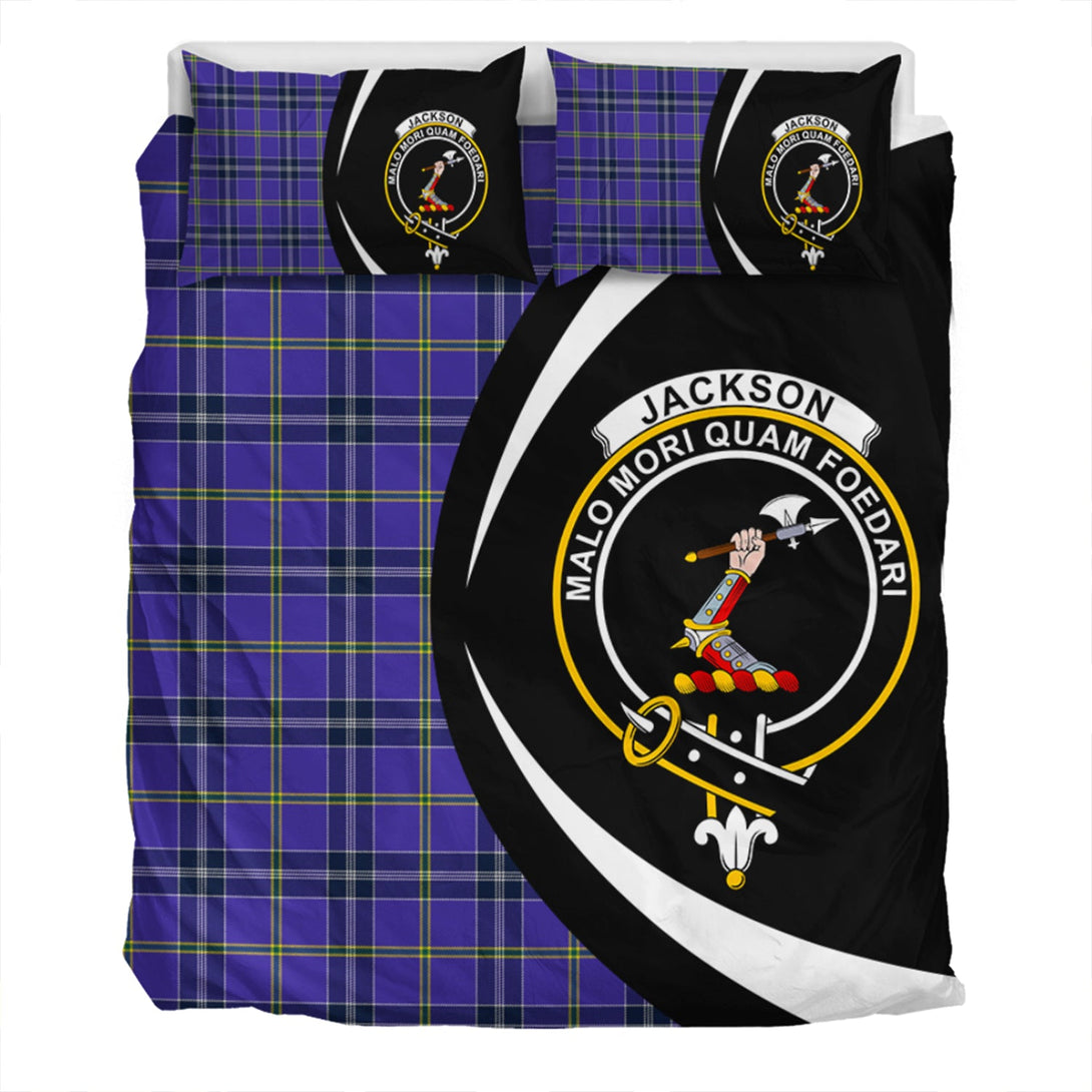 Jackson Modern Clan Badge Tartan Bedding Set Circle Style