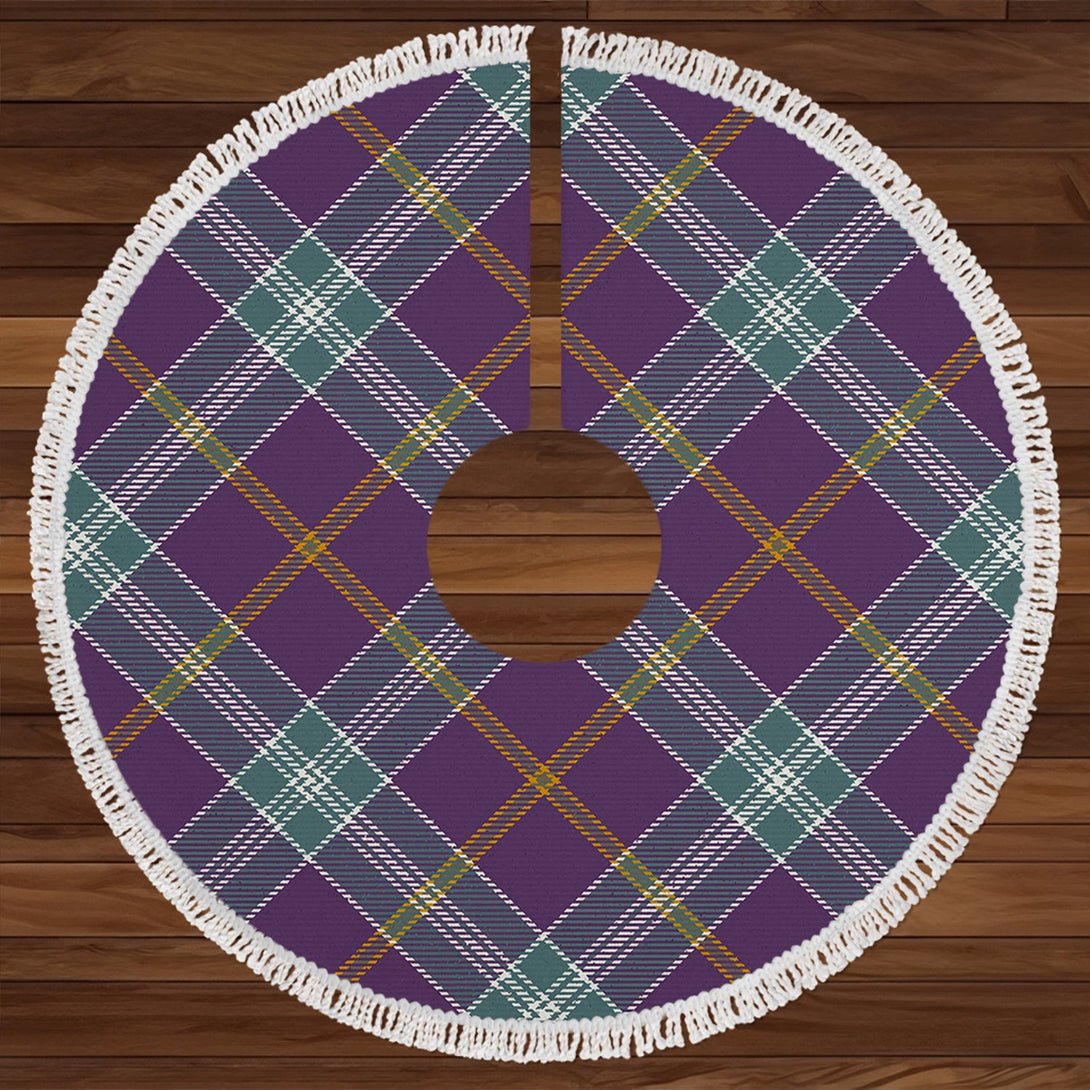 Jackson Weathered Clan Badge Tartan Christmas Tree Skirt