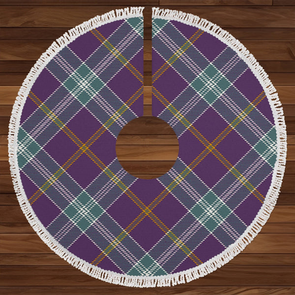 Jackson Weathered Clan Badge Tartan Christmas Tree Skirt