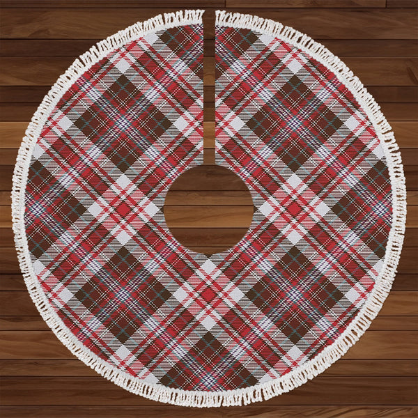 Jacobite Dress 2 Weathered Tartan Christmas Tree Skirt