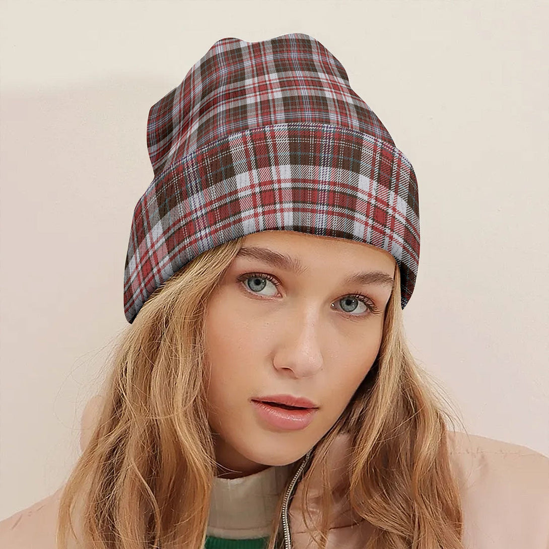 Jacobite Dress 2 Weathered Tartan Knitted Beanie