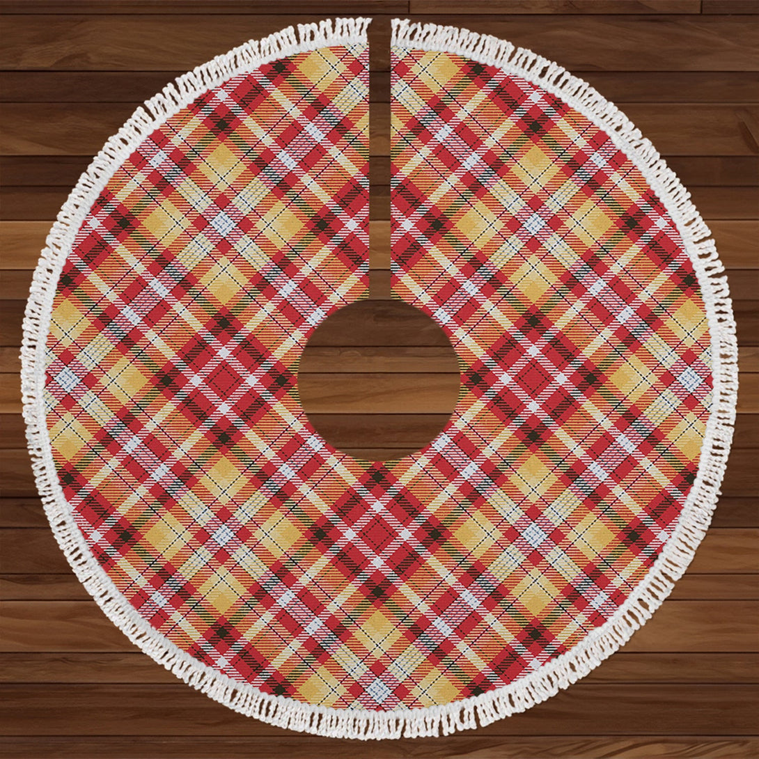 Jacobite Old Sett Weathered Tartan Christmas Tree Skirt